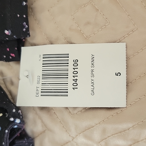 Super Skinny Jeans Hot Topic Blackheart Womens Juniors Size 5 Galaxy Print NWT - Picture 3 of 11